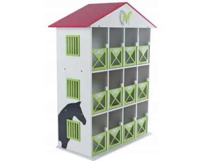 Dřevěná stáj pro koně s 12 boxy - Kids Globe