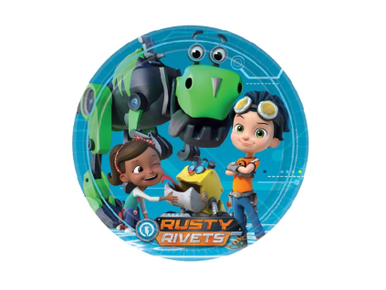 Fóliový balónek kulatý - Rusty Rivets - 43 cm