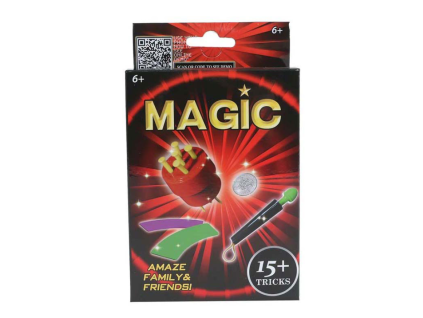 Kouzelnické triky 15x - hůlka - Magic červený