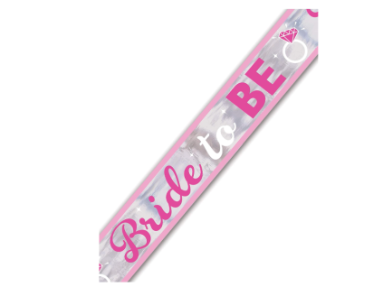 Banner Bride to Be - růžový - 7,6 m