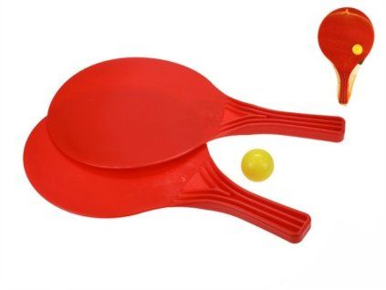 Pálky plážové 37,5 cm 2ks s míčkem 4cm