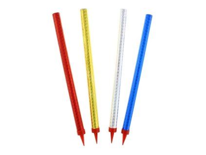 Fontány párty na dort, 25 cm, lesklé, 4 ks ve 4 barvách