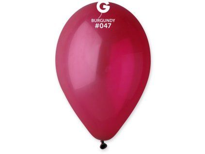 Kulatý latexový balónek 30cm Burgundy #047
