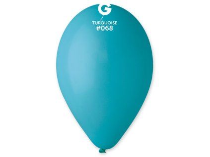 Kulatý latexový balónek 30cm Tyrkysová #068