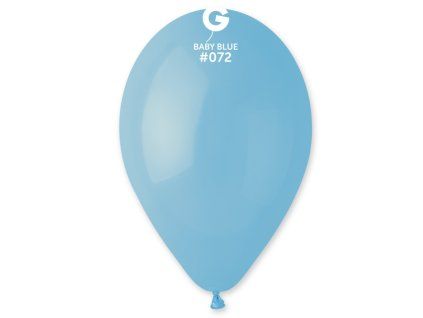 Kulatý latexový balónek 30cm Baby modrá #072