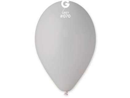 Kulatý latexový balónek 30cm Šedá #070