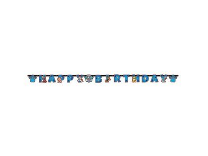 Tlapková Patrola HAPPY BIRTHDAY banner, girlanda