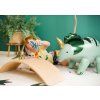 Fóliový balónek stojící - Triceratops dinosaurus - zelený -  101 × 61 cm