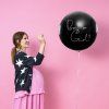 Latexový balón s konfetami 100cm Modré konfety Boy or Girl?