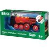 BRIO - Mohutná elektrická červená lokomotiva se světly