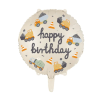 Fóliový balónek Happy Birthday Stavební stroje, 35 cm