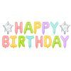 Party nápis Girlanda Happy Birthday mix barev