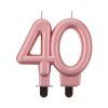Svíčka na dort "40" pět druhů barev 1ks