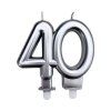 Svíčka na dort "40" pět druhů barev 1ks