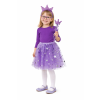 Malá princezna v fialovém outfitu