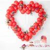 Balónková girlanda ve tvaru srdce ČERVENÁ, 160 cm