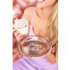 Papírové talířky - Happy birthday- rosegold , 6 ks, 18 cm