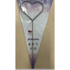 Prskavka srdce - stříbrné velké 29 cm
