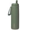 B.box Nerezová termolahev s brčkem 690 ml - olive