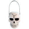 Halloweenský kotlík - Lebka s uchem se světlem a zvukem