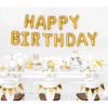 Fóliový balónkový nápis Happy Birthday - zlatý