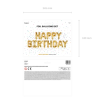 Fóliový balónkový nápis Happy Birthday - zlatý