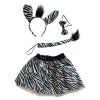 Dětský set na karneval Zebra 4ks