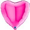 Fóliový balónek srdce 46cm Magenta