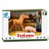 ZooLandia Farma malý set farmář a prasátko