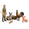 Farmář, kohout, selátko a doplňky - ZooLandia
