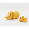 Stavebnice 3D puzzle zvířátko nosorožec 4 barvy