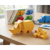 Stavebnice 3D puzzle zvířátko nosorožec 4 barvy