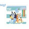 Bluey Sada blok s omalovánkami, samolepkami a fixami