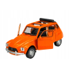 Welly Citroen Dyane 12cm kov na zpětný chod oraznžový