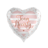 Fóliový balónek srdce 43 cm Team Nevěsty