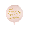 Fóliový balónek kulatý Love you mom 45 cm
