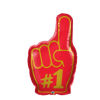Fóliový balónek Finger number one červený 94 cm