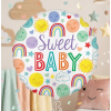 Fóliový balónek kulatý Sweet Baby 43 cm
