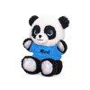 Plyšová panda s barevným tričkem a jménem 17 cm