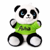 Plyšová panda s farebným tričkom a menom 17 cm