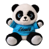 Plyšová panda s barevným tričkem a jménem 17 cm