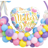 Fóliový balónek srdce 46 cm Happy Mother´s Day