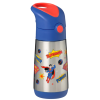 B.box Termoska na pití s brčkem 350 ml - Superman