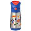 B.box Termoska na pití s brčkem 350 ml - Superman