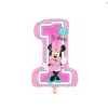Fóliový balónek 71 cm 1st Birthday Minnie růžový