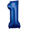 Balónek fóliový 86 cm číslice 1
