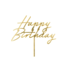 Zápich do dortu  Happy Birthday, zlatý
