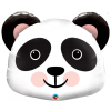 Fóliový balónek s tyčkou - Panda - 36 cm