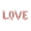 Fóliové balónky slovo - LOVE - 140 x 35 cm - rose gold
