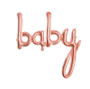 Fóliové balónky slovo - baby - 73 x 75 cm - rose gold